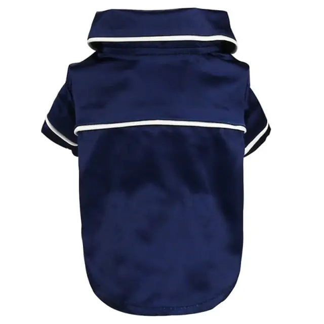 Luxury Soft Silk Pajamas Navy