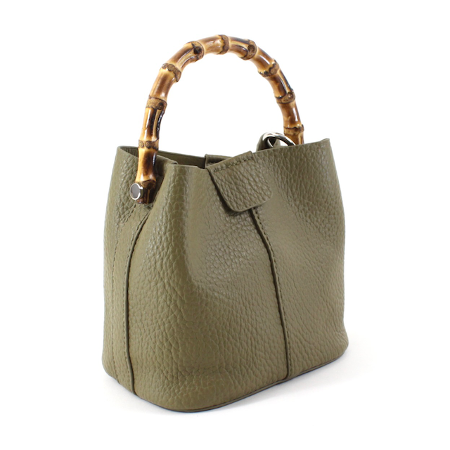 Bamboo Top Handle Crossbody