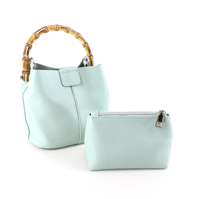 Bamboo Top Handle Crossbody
