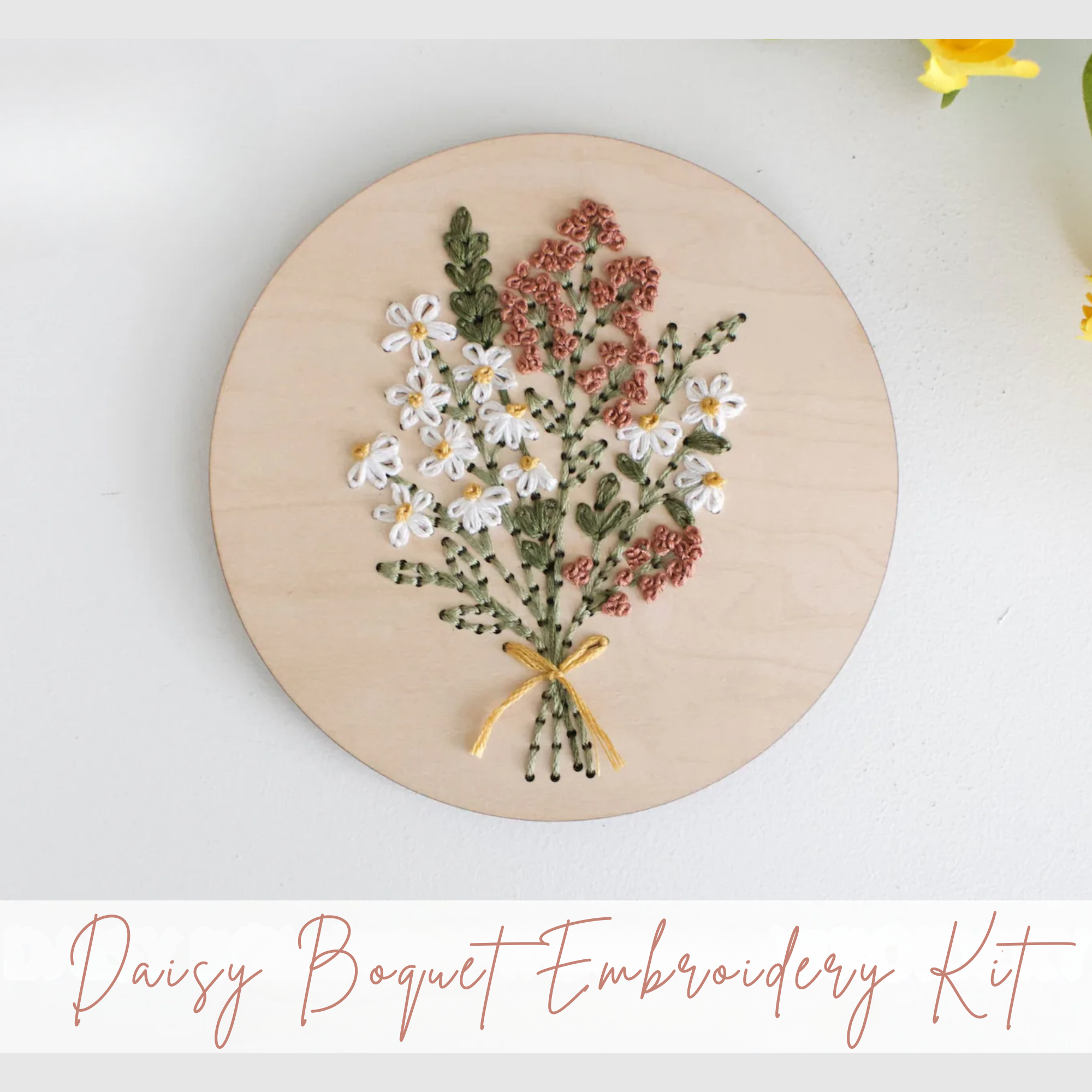 Daisy Bouquet DIY Embroidery Kit