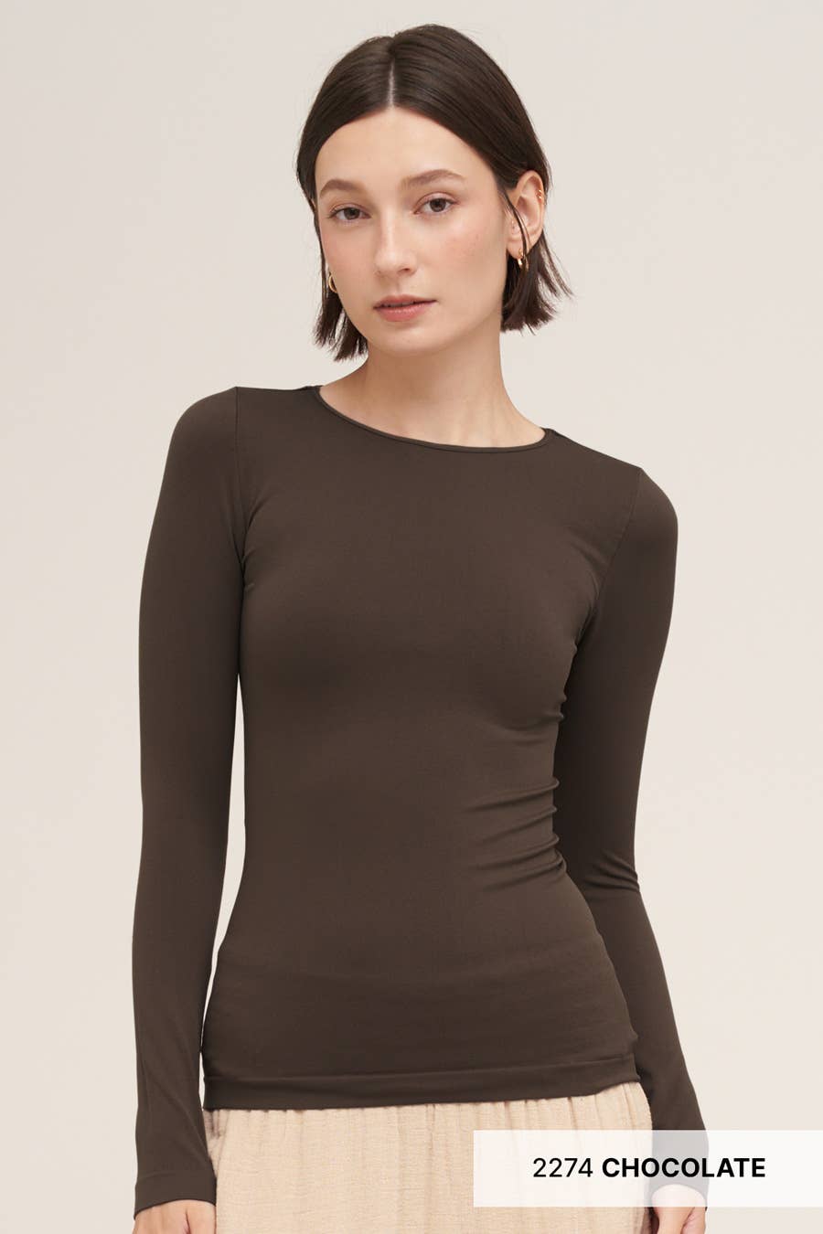 Long Sleeve Crew Neck Top