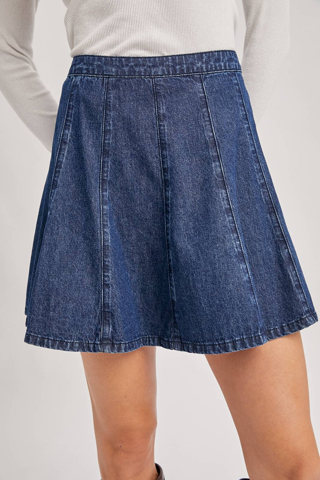 DENIM A-LINE FLARE