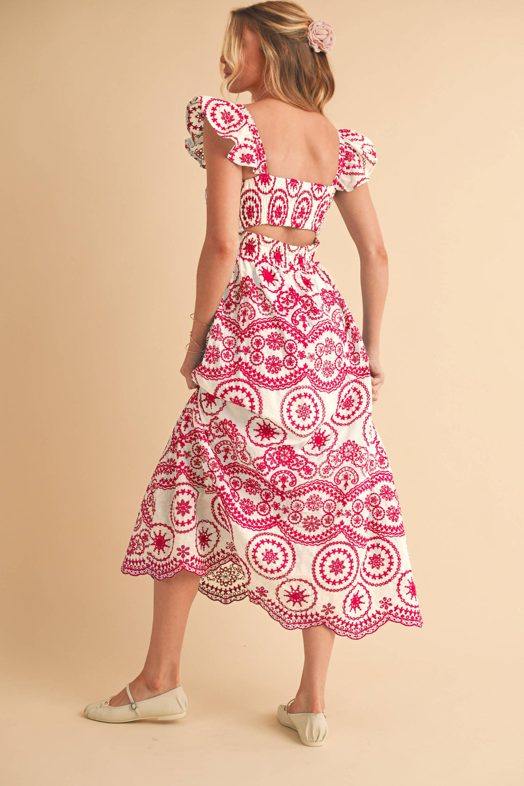 Embroidered Maxi Sundress