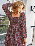 Long sleeve floral dress