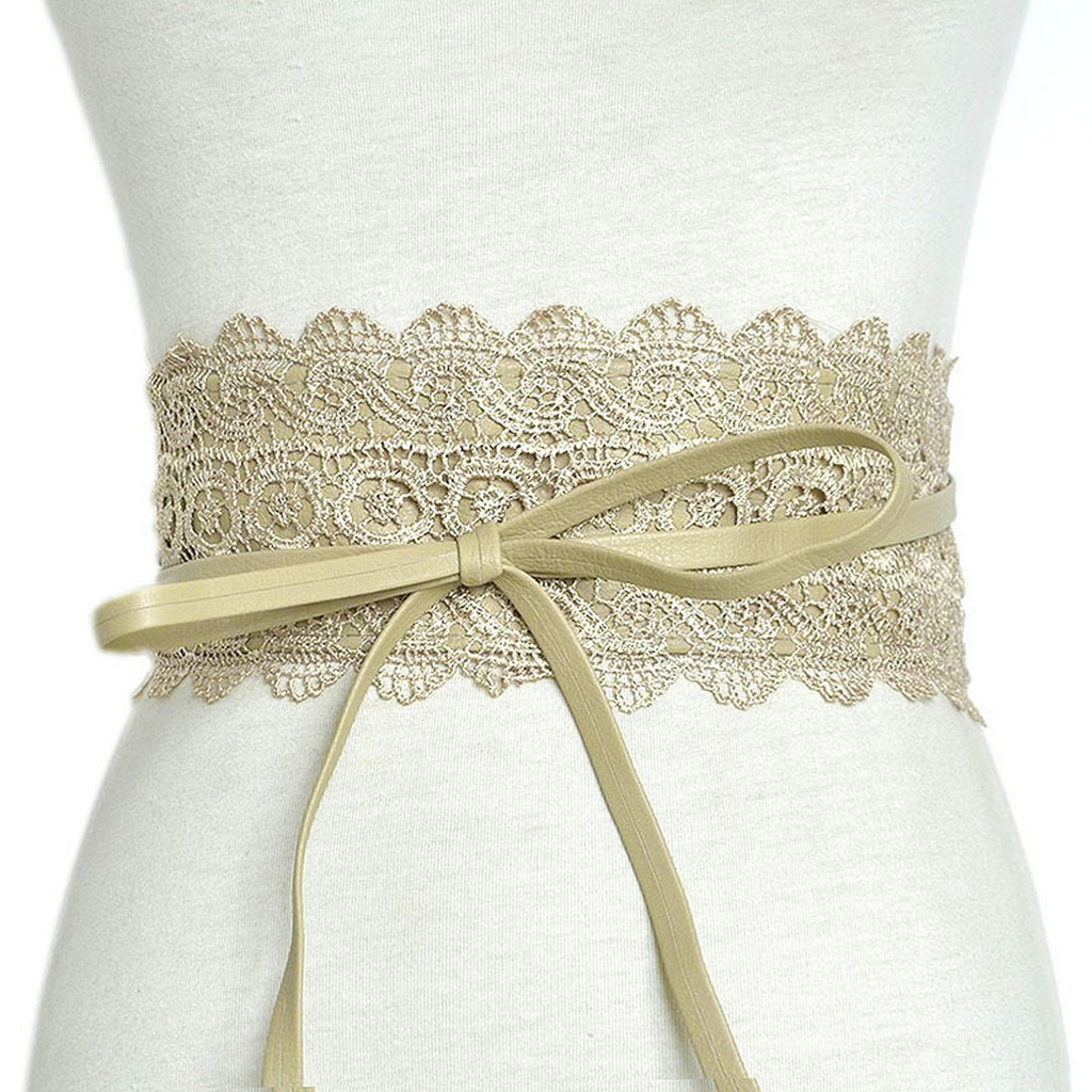 Elegant Lace Wide Waistband