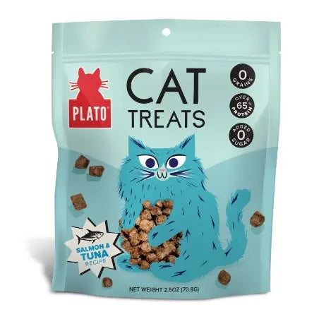 Plato Air-Dried Cat Treats Tuna & Salmon Recipe 2.5oz