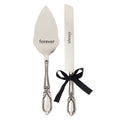 Wedding Cake Server & Knife Set – Stainless Steel 12" Serving Set