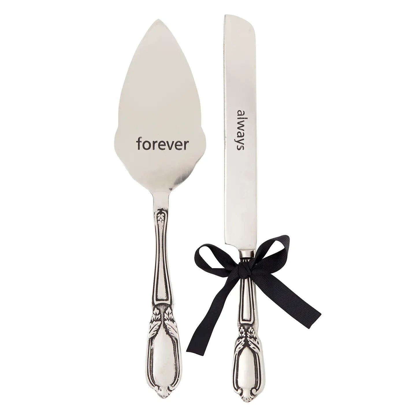 Wedding Cake Server & Knife Set – Stainless Steel 12" Serving Set