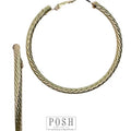 Cable Hoop Earring