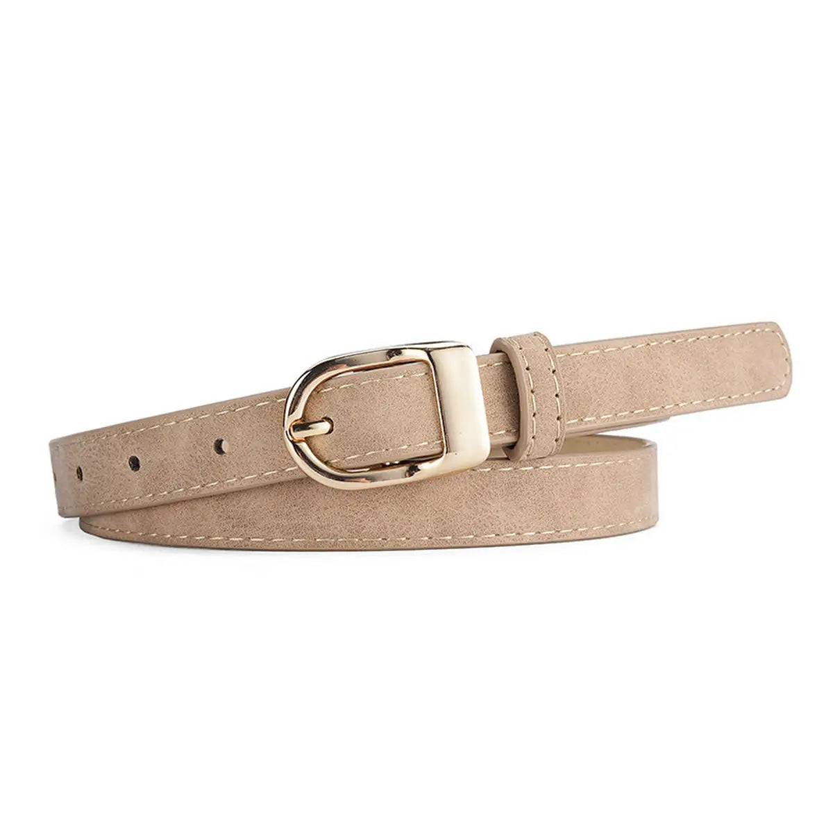 Light Brown Suede Frosted Belt