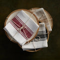 Gift Pack- Wooden Round Tray & Set of Six Tea Coasters