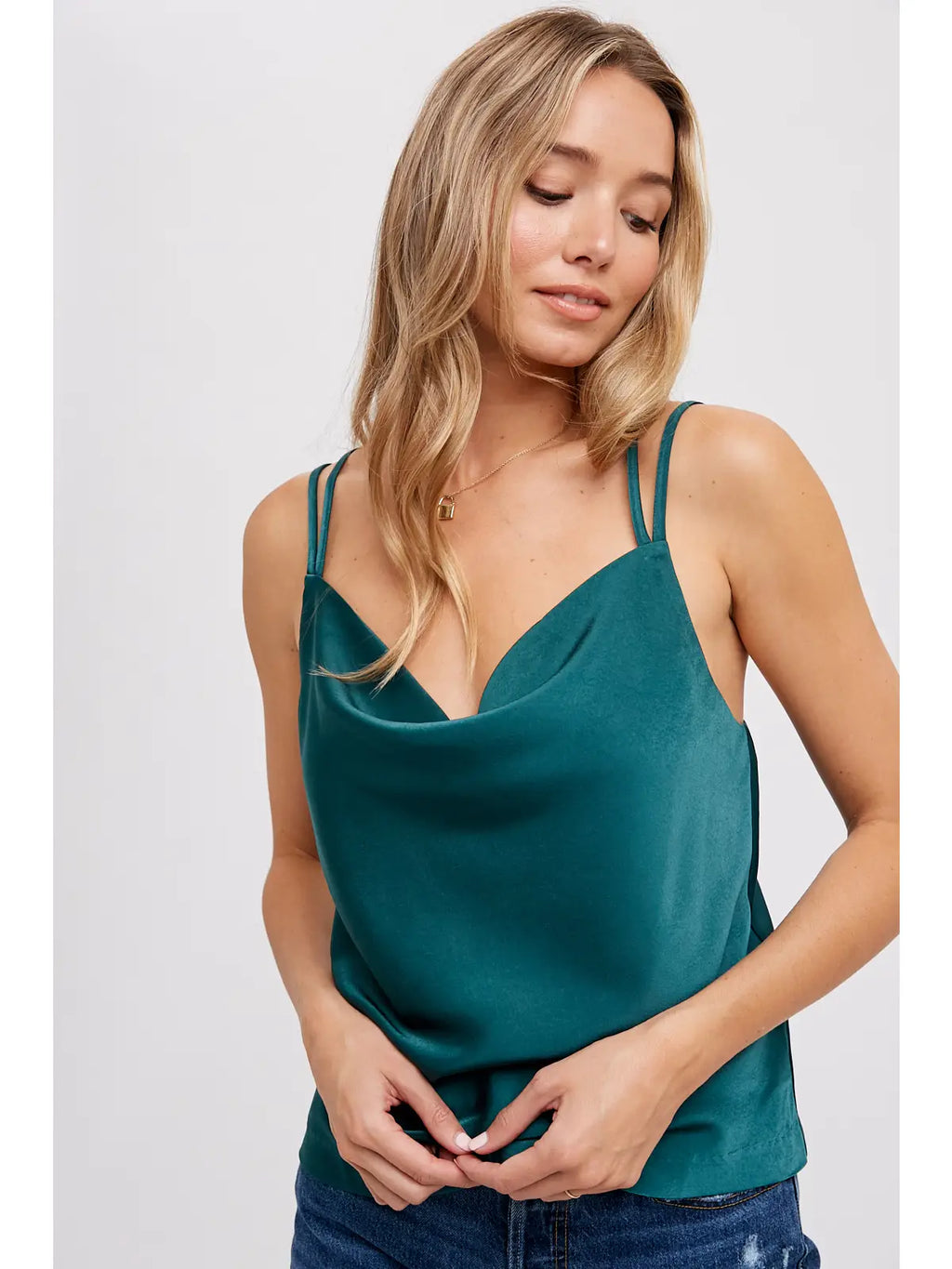 Silky Cowl Neck Cami