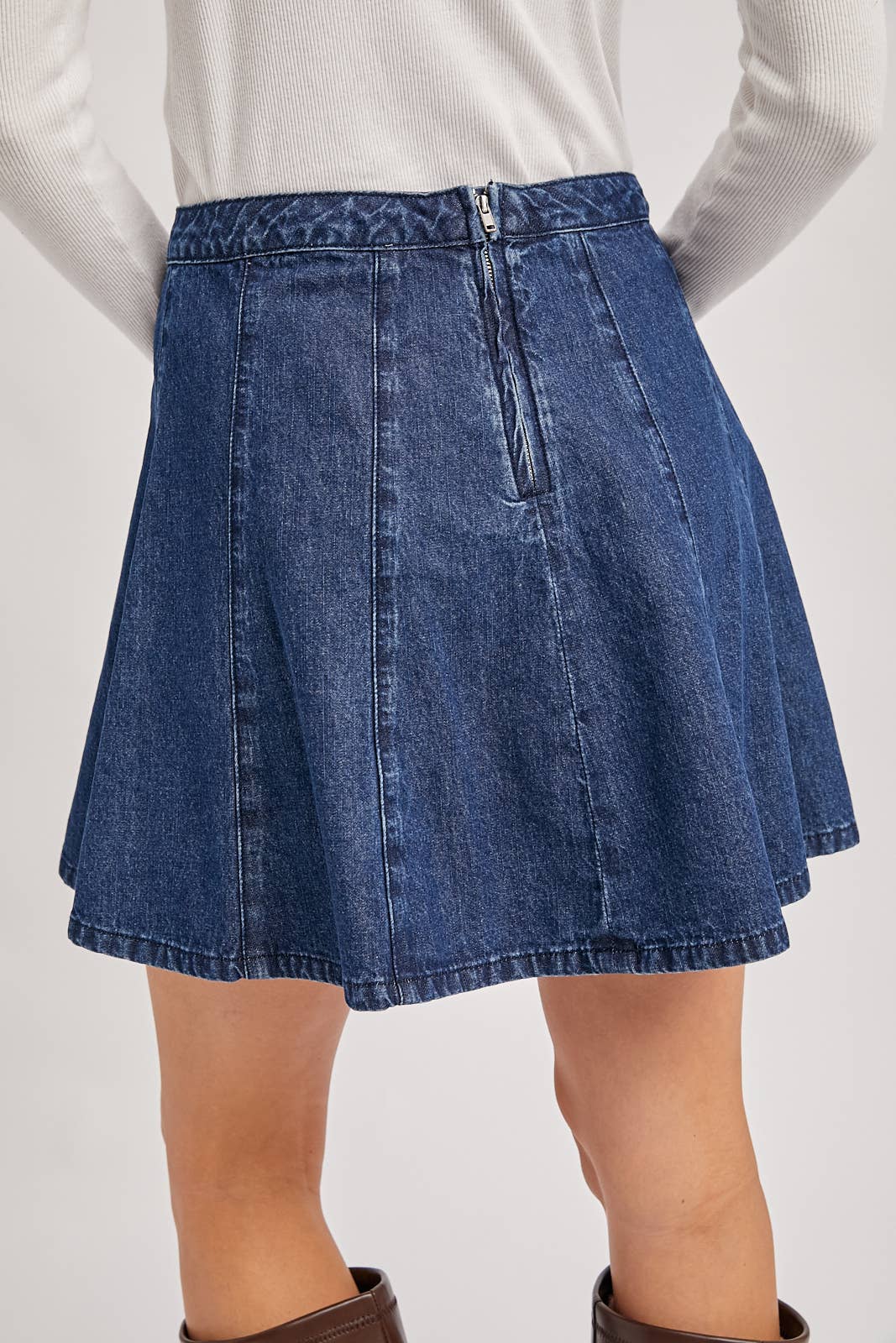 DENIM A-LINE FLARE