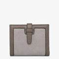 Grey Bessie Canvas Wallet