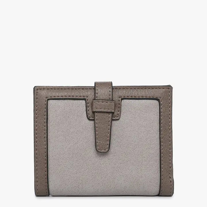 Grey Bessie Canvas Wallet