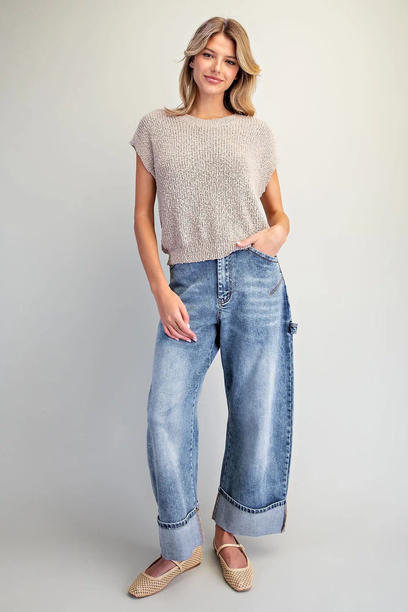 Cookie Dough Boucle Top