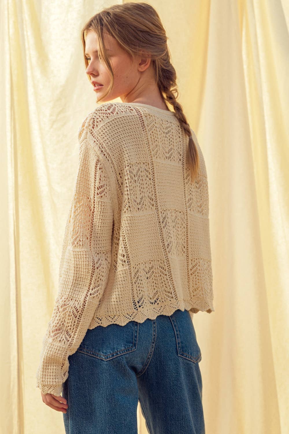 CROCHET KNITTED CARDIGAN