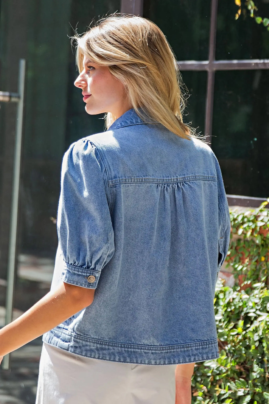 Short Sleeve Denim Jacket
