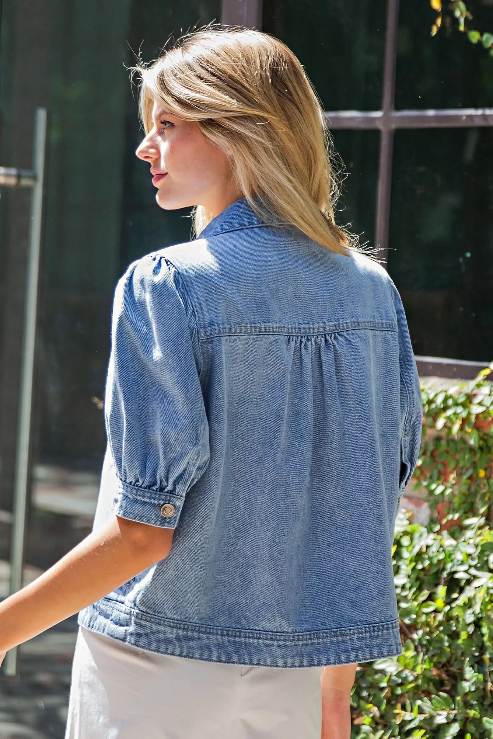 Short Sleeve Denim Jacket
