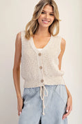 Button Down Sweater Vest