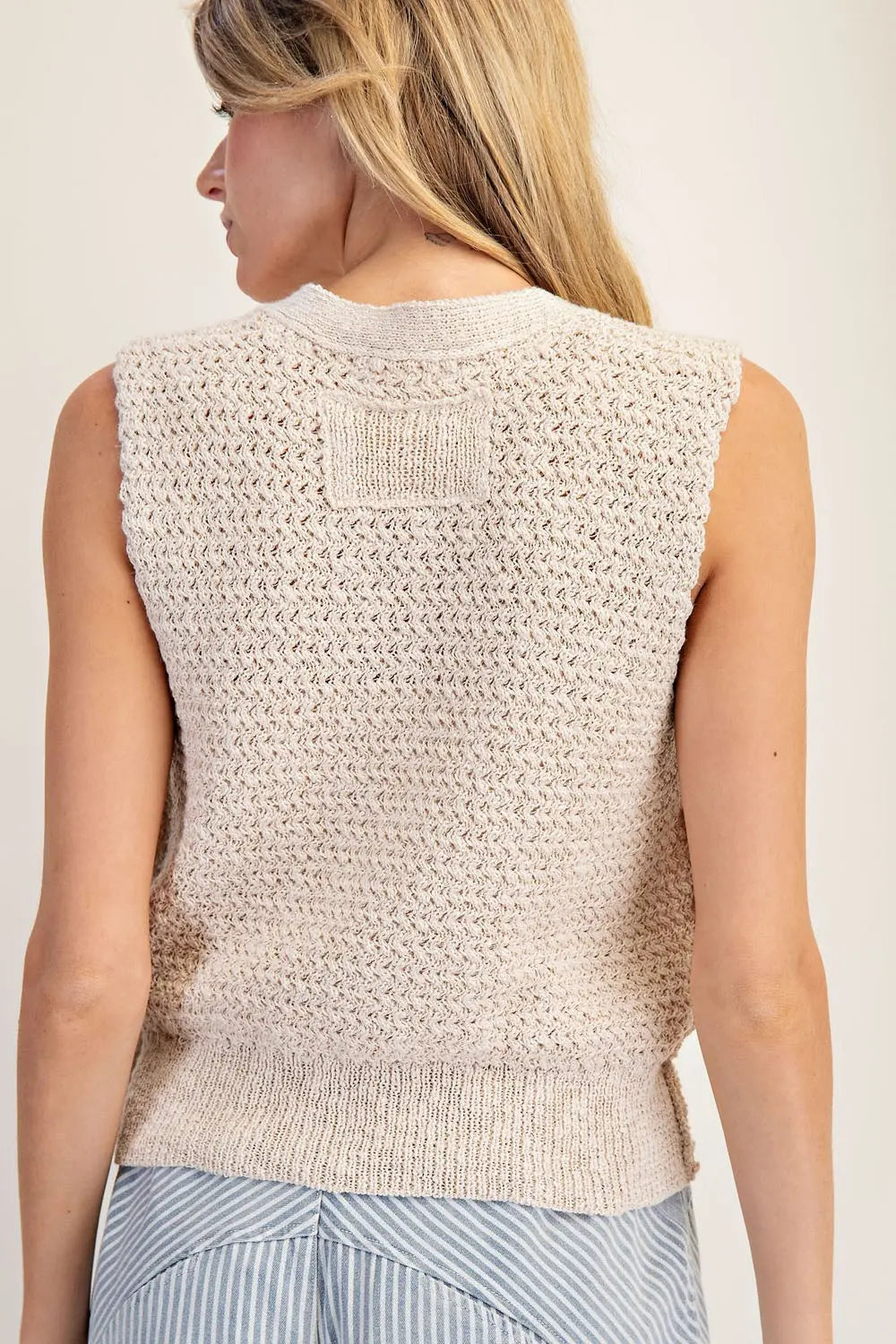 Button Down Sweater Vest