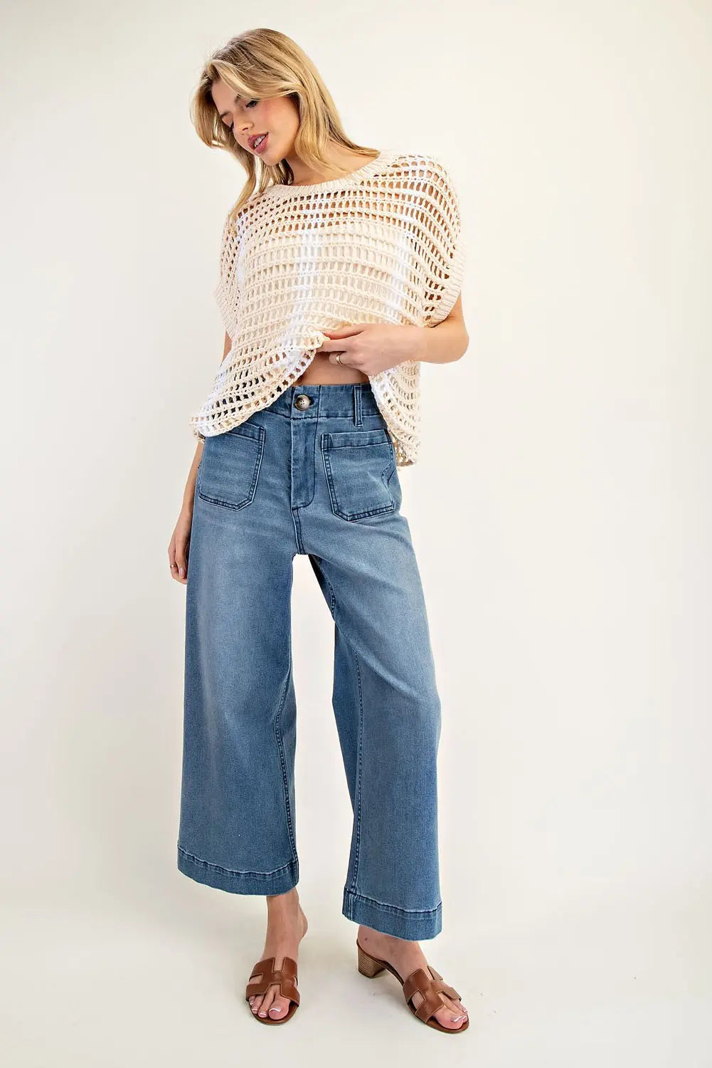 Straight Leg Denim Pant