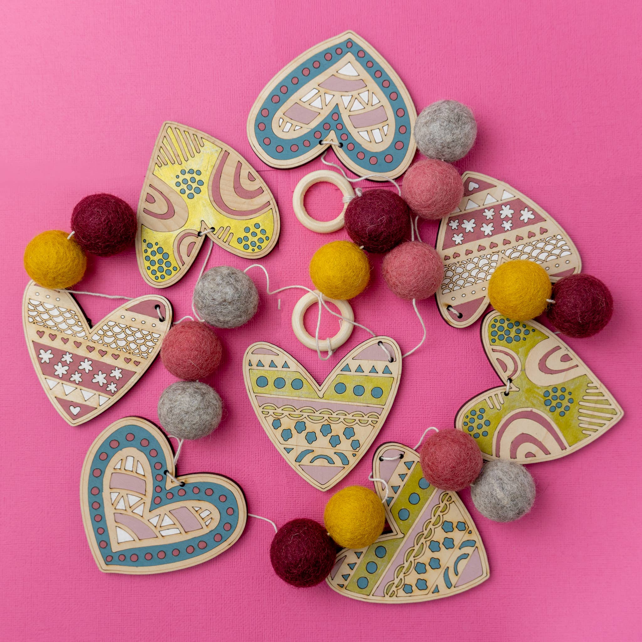 DIY Craft Kit - Heart Garland