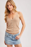 Pointelle Latte Camisole