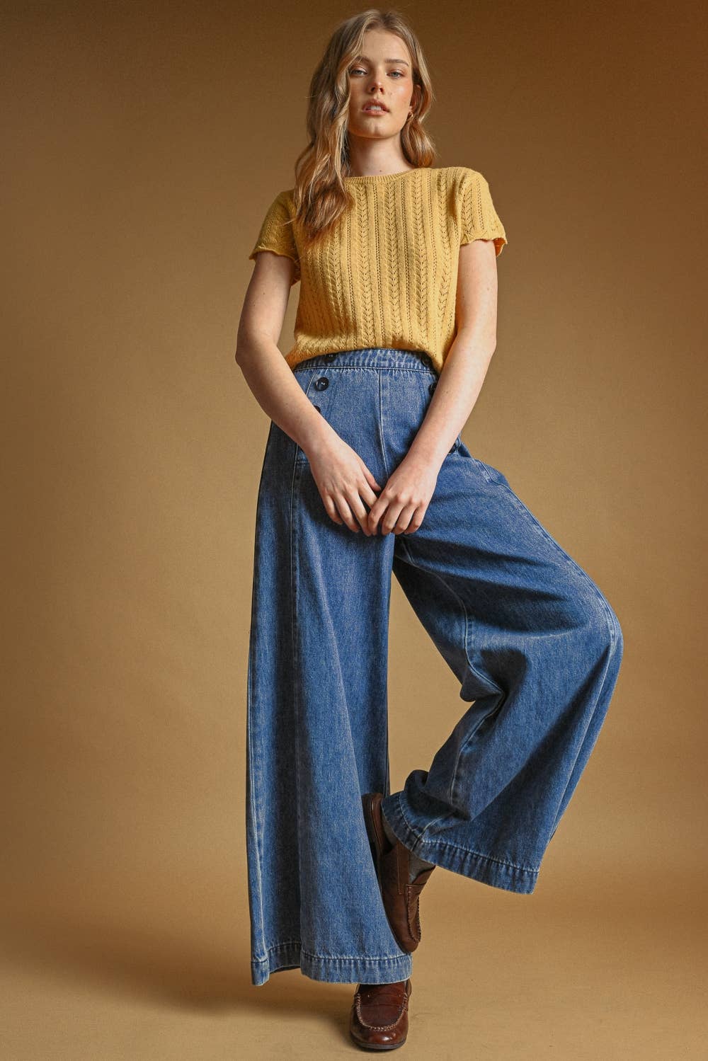 Chamomile Pointelle Top