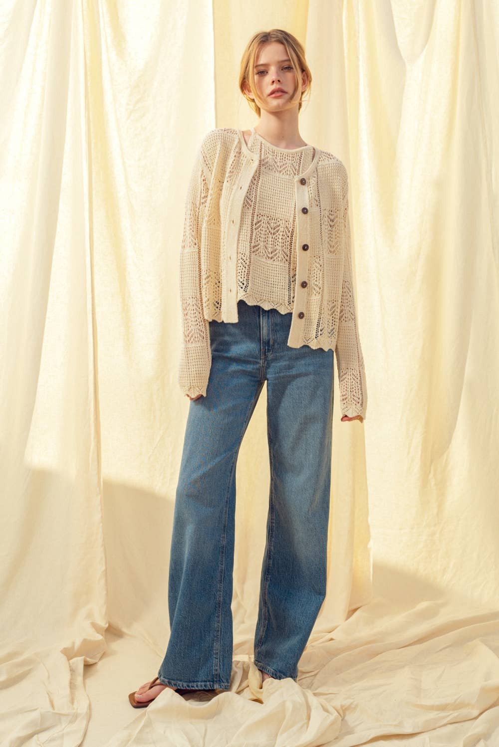 CROCHET KNITTED CARDIGAN