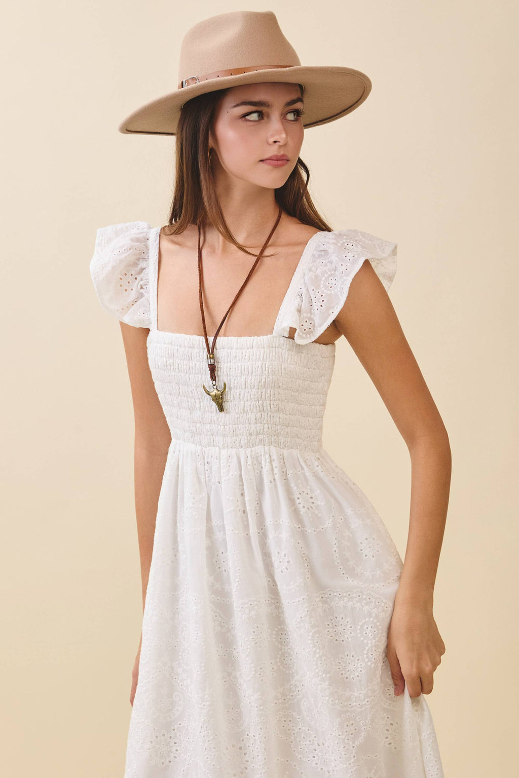 Embroidered Maxi Sundress