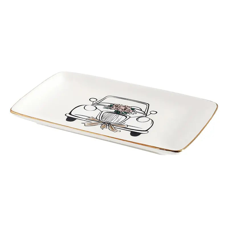 Ceramic Trinket Tray - Wedding Car