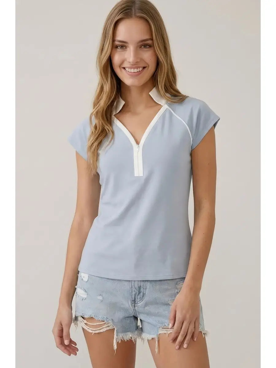Contrast Baseball Tee