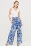 Floral Wide Leg Silhouette Pant