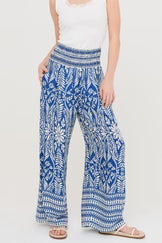 Floral Wide Leg Silhouette Pant
