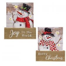 Snowman LED Lighted sign