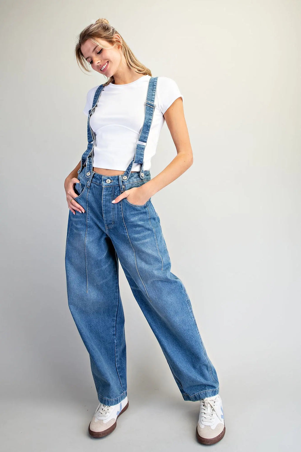 Denim Suspender Jumpsuit