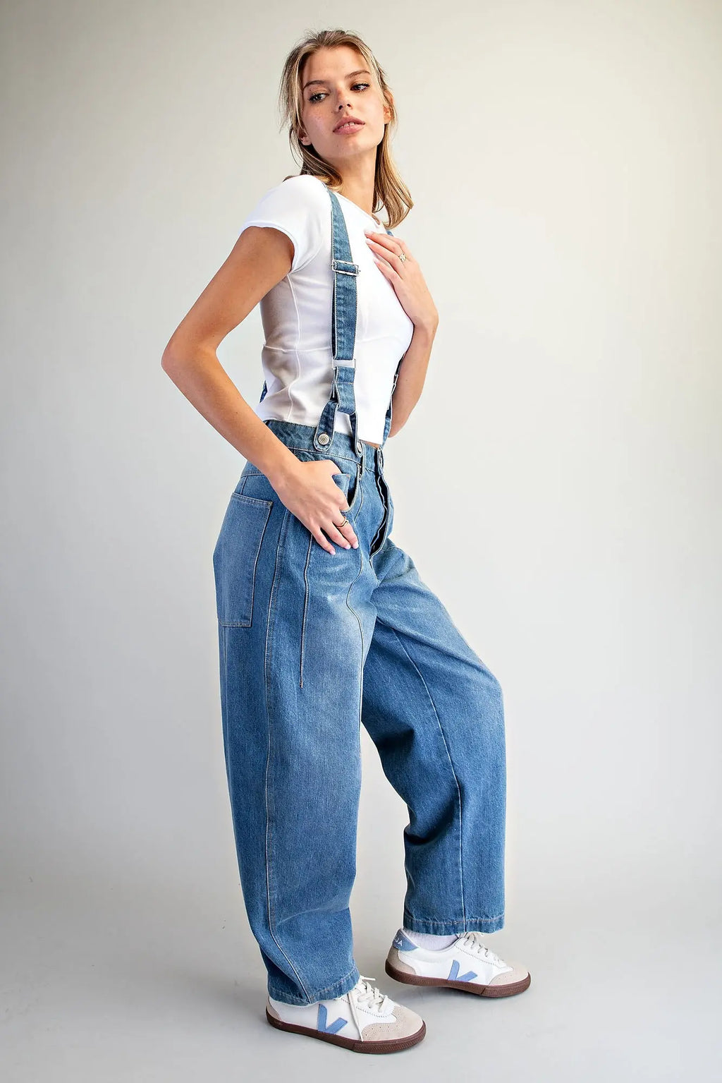 Denim Suspender Jumpsuit