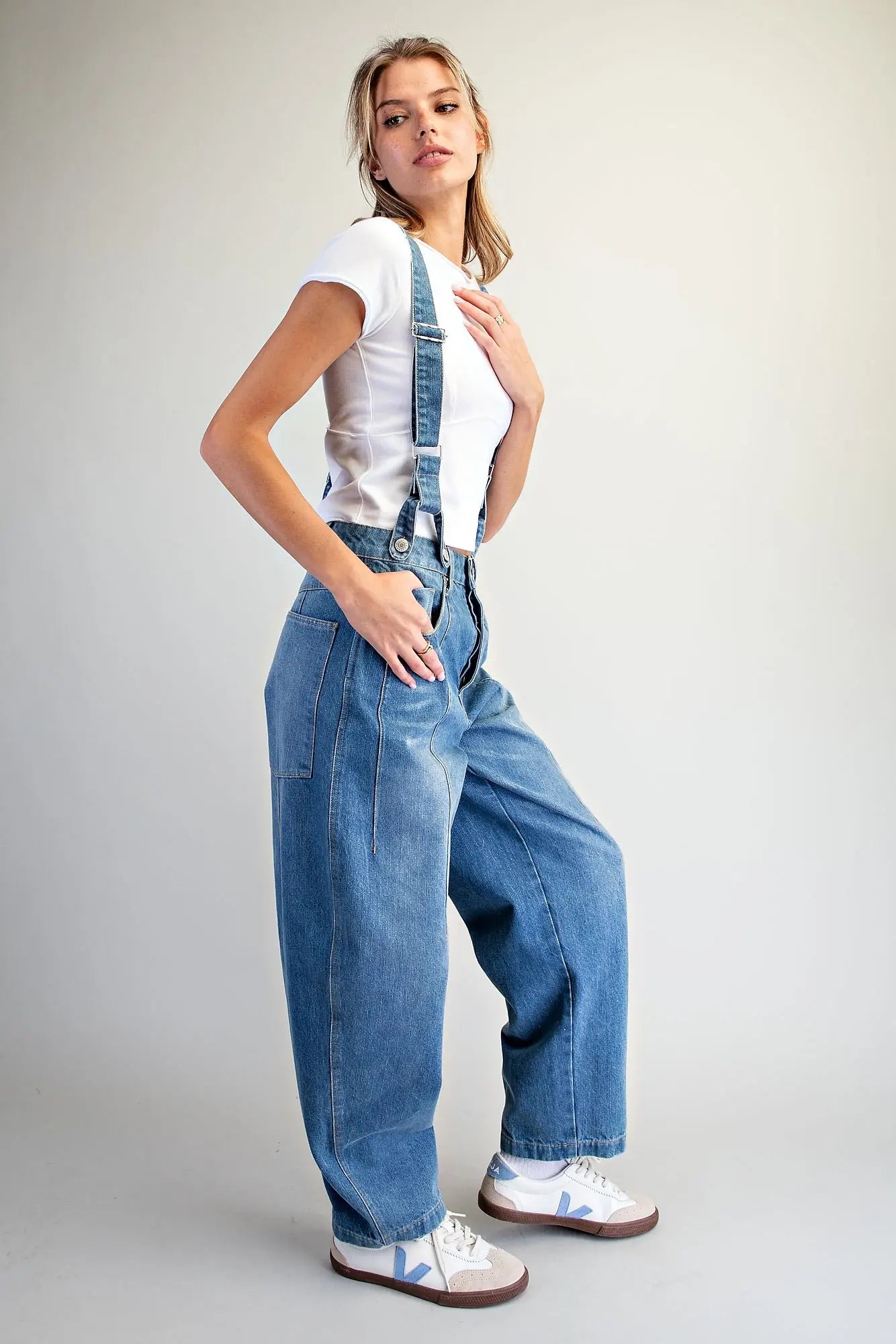 Denim Suspender Jumpsuit