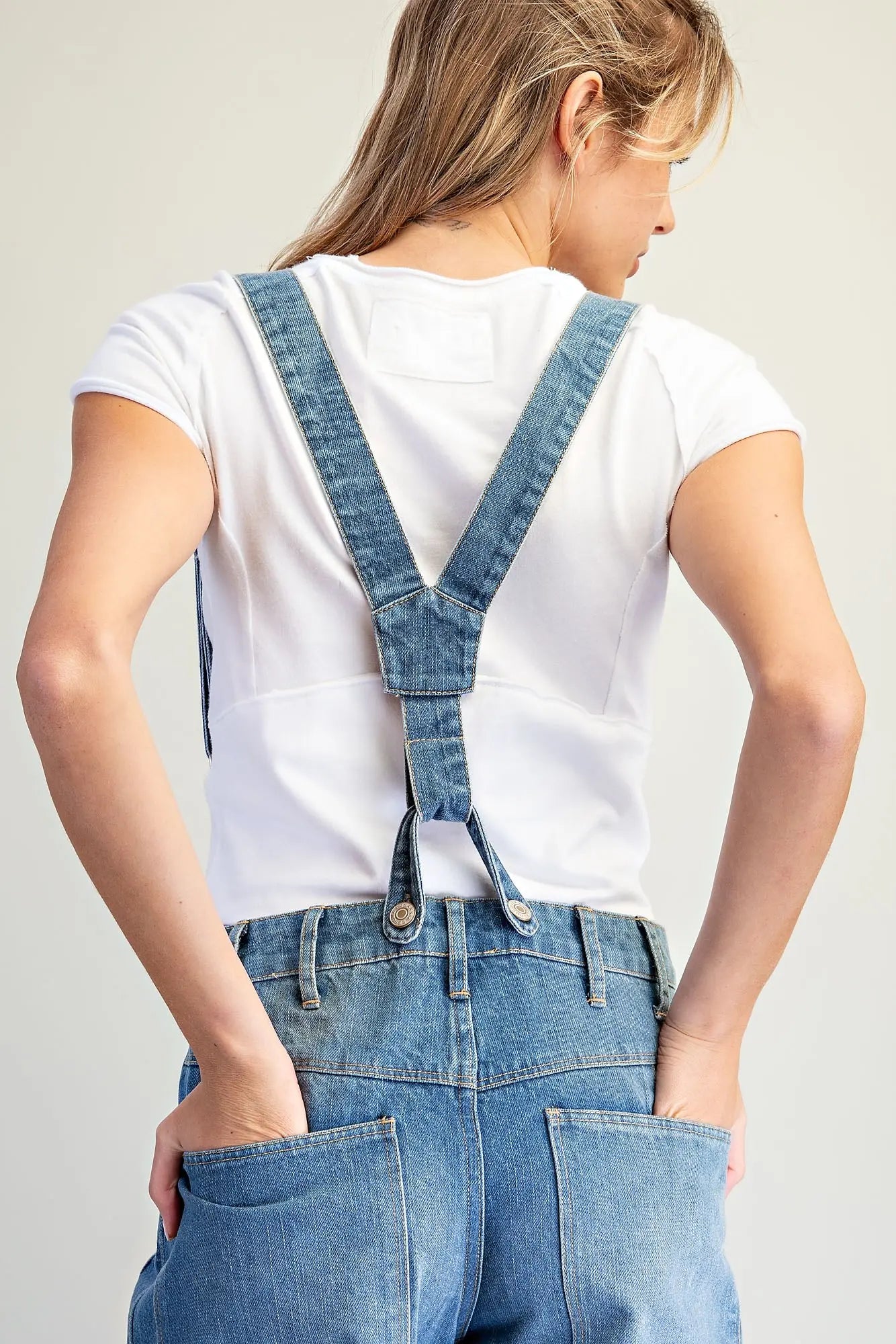 Denim Suspender Jumpsuit